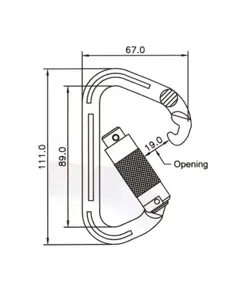 Moschettone per imbracatura Coverguard Nateq