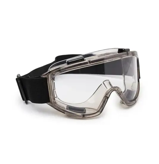 Occhiali protettivi con fascia elastica regolabile