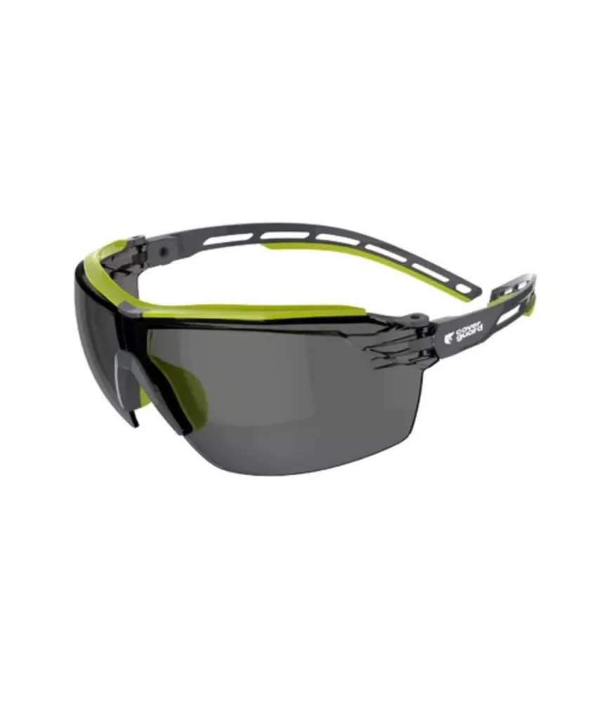 10 occhiali protettivi Coverguard Tiger High, lente incolore in policarbonato trattato anti uv, antigraffio tipo k e antiappannante tipo n