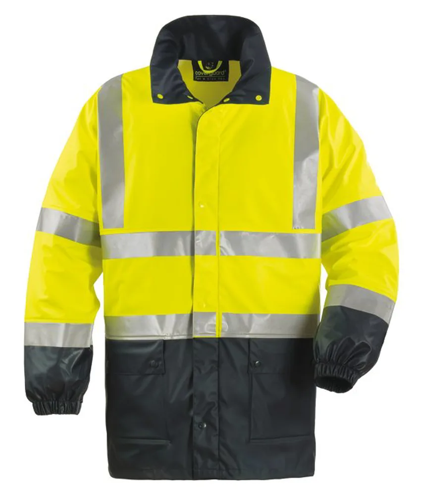 Parka impermeabile alta visibilità Coverguard Harbor in offerta, giacca parka catarifrangente - dotata di cappuccio - impermeabilità elevata