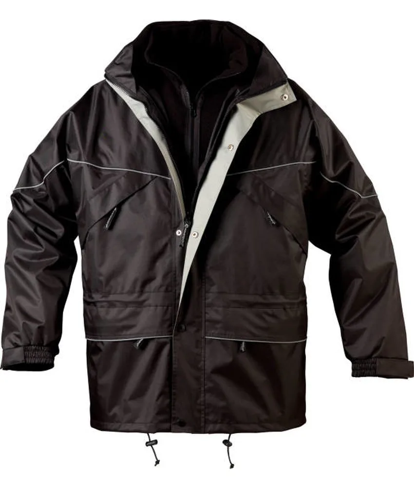 Parka invernale da lavoro Coverguard Isa, Parka impermeabile 3 in 1 - Poliestere/PVC - giacca interna in Pile
