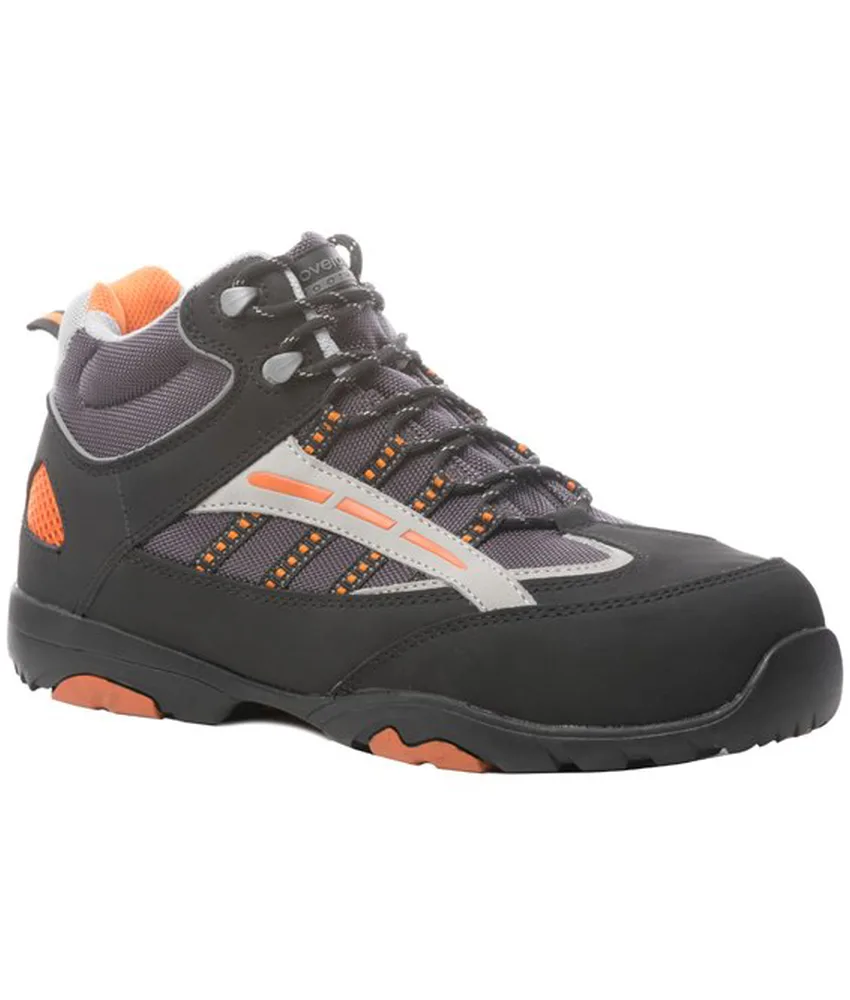 Scarpe antinfortunistiche alte Coverguard Hillite, protezione S1P HRO - tessuto inserti nabuk
