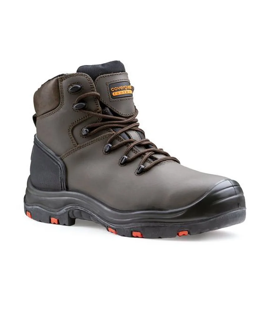 Scarpe antinfortunistiche alte Coverguard Topaz eh, scarpa da lavoro S3 - tomaio in pelle fiore