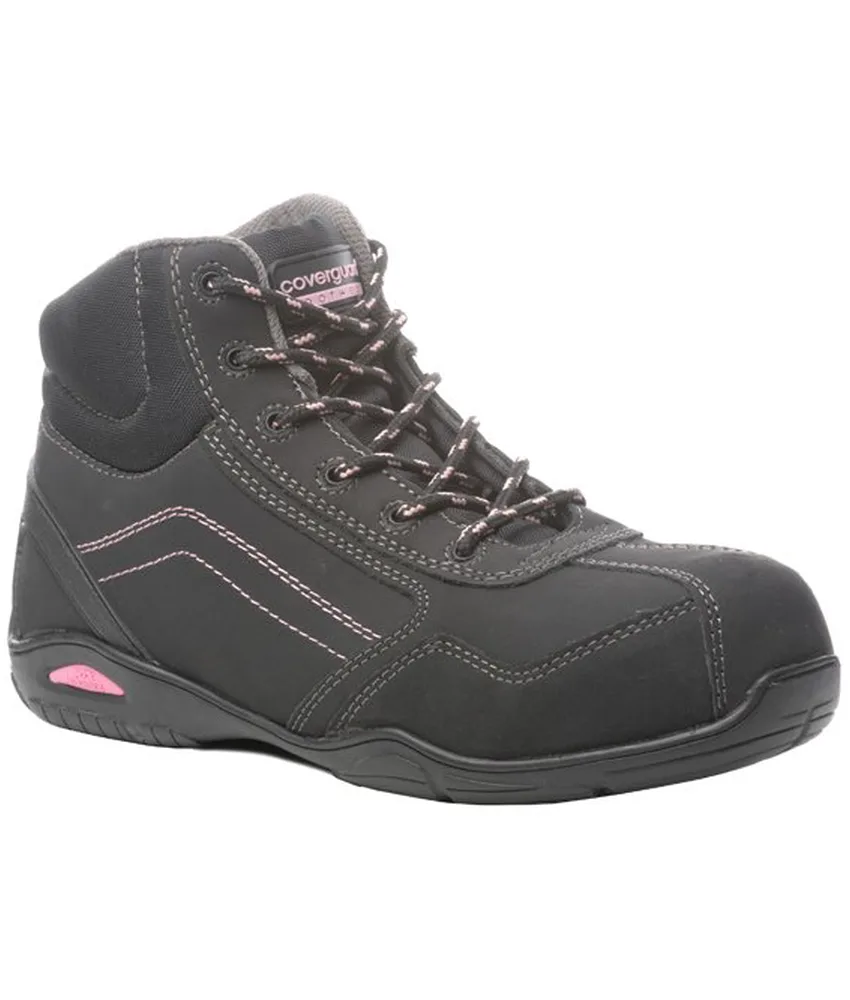 Scarpe antinfortunistiche donna Coverguard Rubis high, scarpe alte S3 SRA - tomaio in pelle - traspiranti
