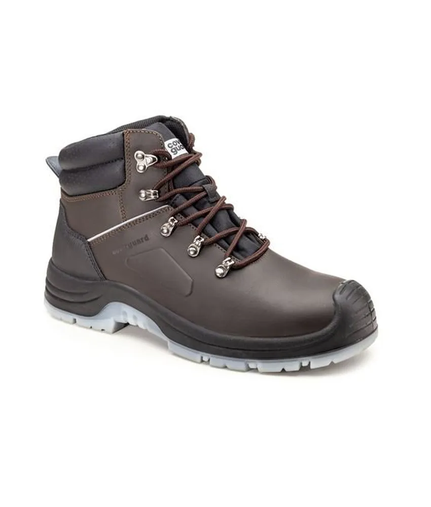 Scarpe antinfortunistiche S3 per edilizia Coverguard Stone, scarpe alte in pelle - ideale per lavori di edilizia - soletta EVA