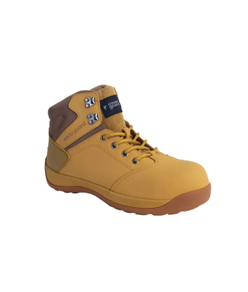 Scarponi antinfortunistici impermeabili Coverguard Sand S3 SRC, Ideale per lavorare all'aperto - Pelle Nabuk