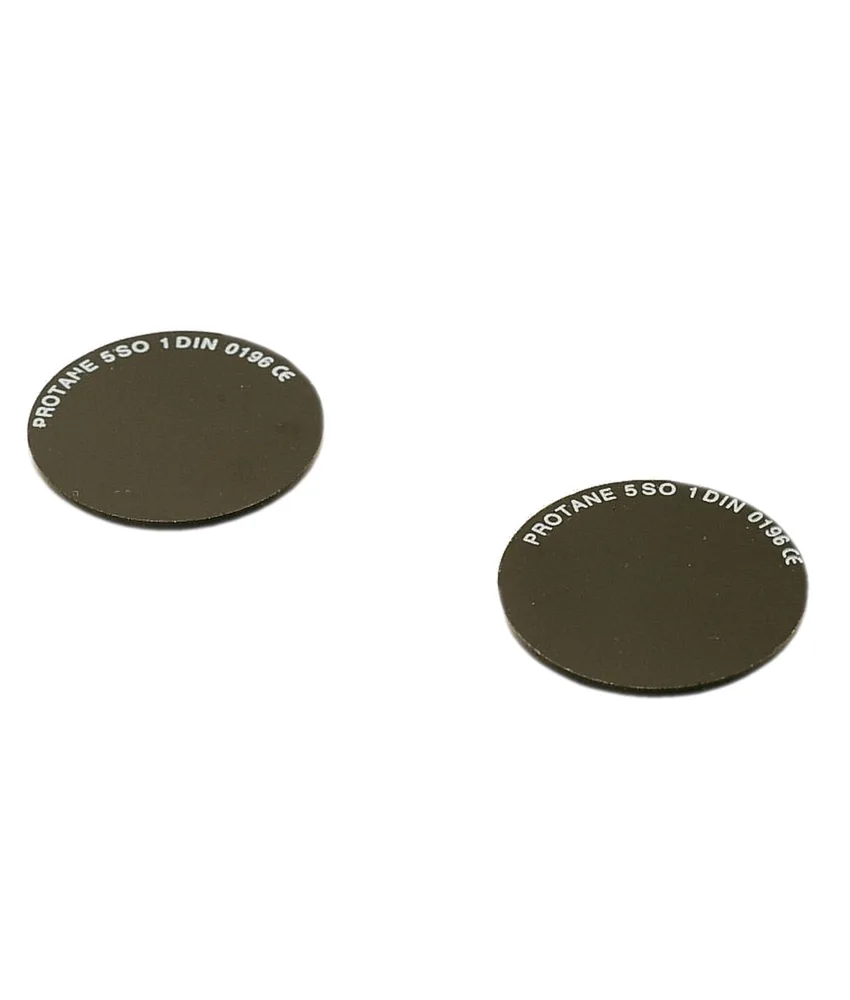 100 schermi di ricambio inattinico per casco saldatura, in vetro minerale - 50x50 mm - tinta t10