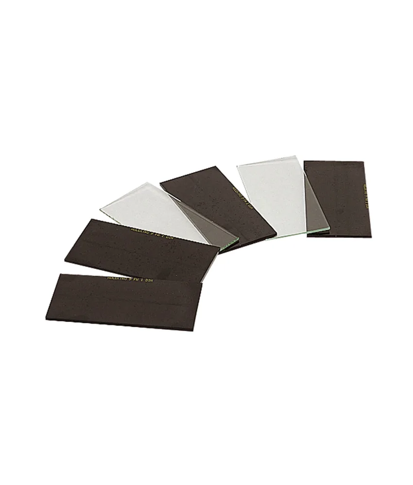 100 schermi di ricambio per casco saldatura, categoria DPI II CE - 105x50 mm - tinta t11