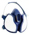 Semimaschera 3M con filtro polivalente ABEK1P3 pronta all'uso, senza manutenzione.Certificata EN405