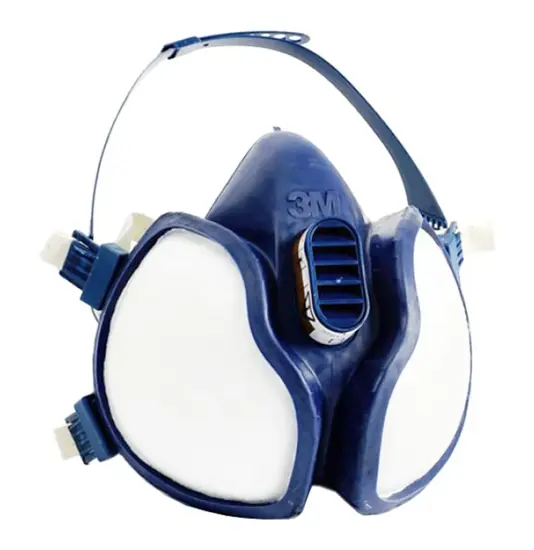 Semimaschera 3M con filtro polivalente ABEK1P3 pronta all'uso, senza manutenzione.Certificata EN405