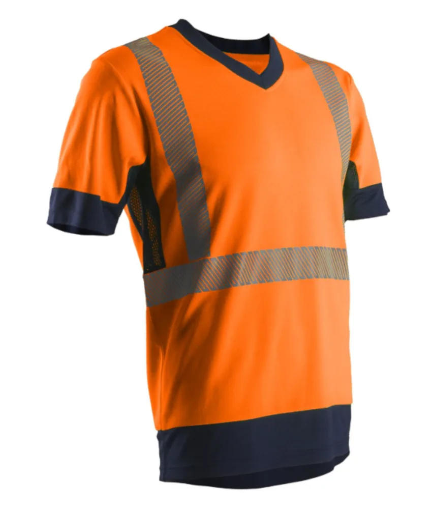T-shirt ad alta visibilità Coverguard Komo II, T-shirt alta visibilità manica corta - 100% poliestere