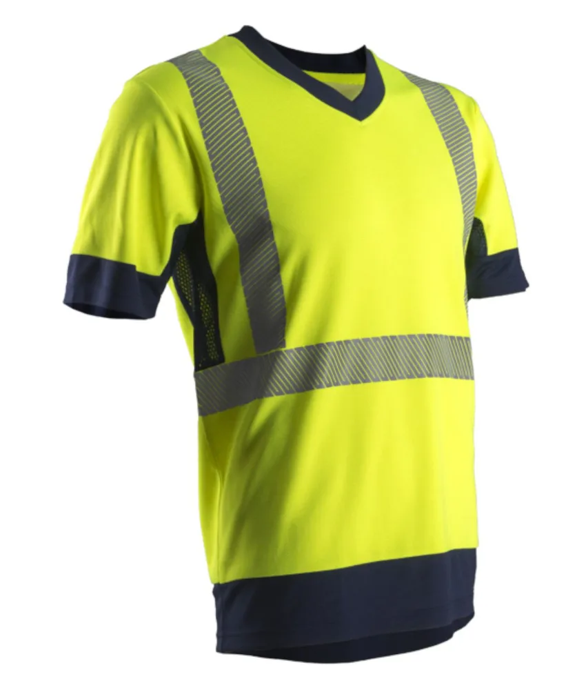 T-shirt ad alta visibilità Coverguard Komo II, T-shirt alta visibilità manica corta - 100% poliestere