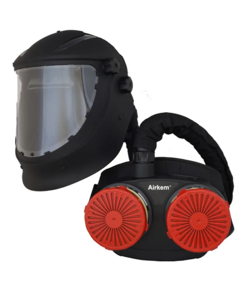 Visore per smerigliatura con sistema filtrante avanzato Weltek Navitek Airekm P Visor, display digitale - 4 flussi d'aria