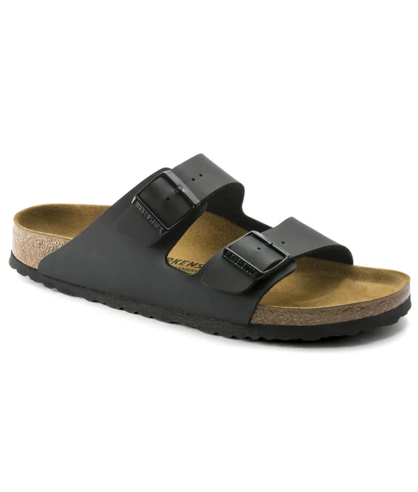 Sandali neri da lavoro leggeri Birkenstock Arizona SL, sottopiede in pelle scamosciata - intersuola in EVA - resistente ad olii e grassi