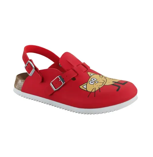 Zoccoli da lavoro con immagine gatto Birkenstock Kay SL