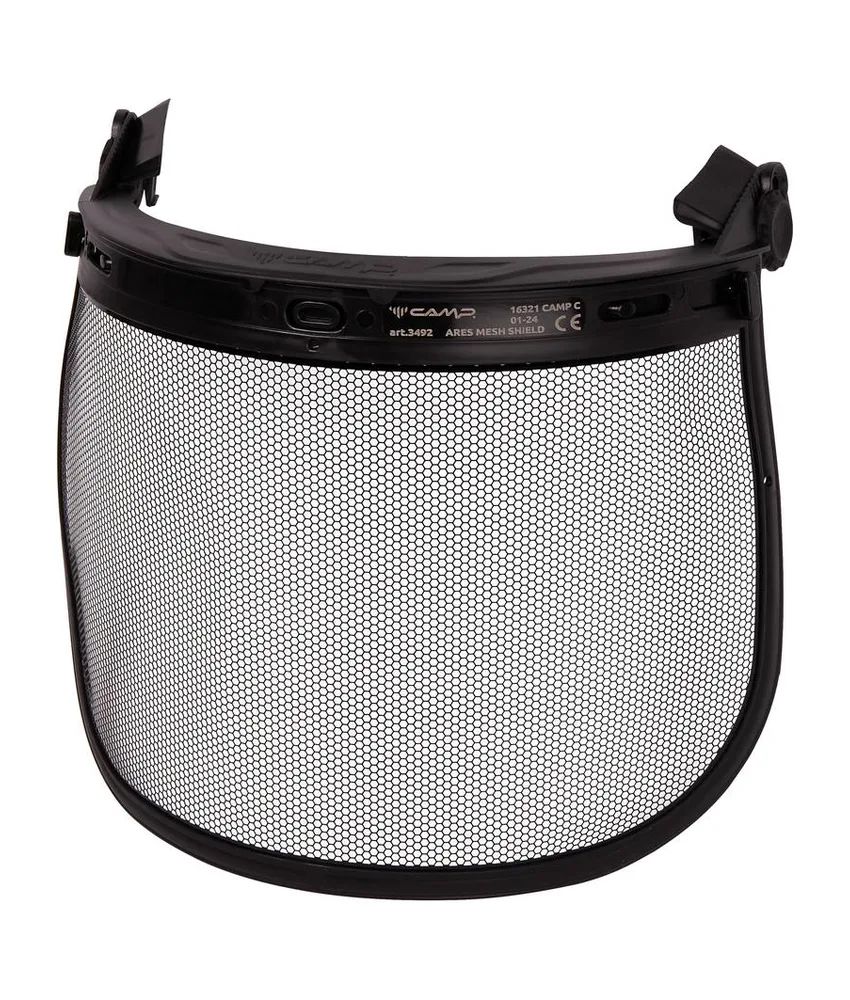 ARES MESH SHIELD - Visiera Camp, Schermo per la protezione del viso e degli occhi da rischi meccanici di proiezione di oggetti.