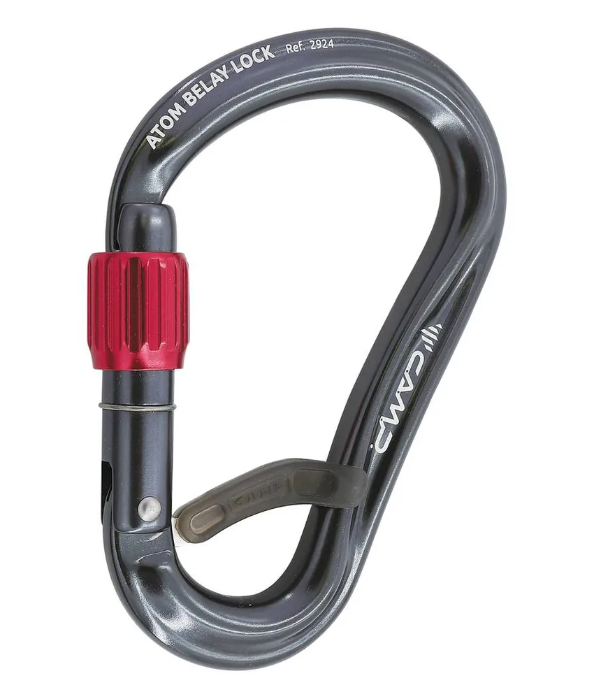 ATOM BELAY LOCK - Moschettone Camp, Il moschettone in lega d'alluminio più tecnico della gamma.