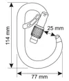 CORE BELAY LOCK - Moschettone Camp