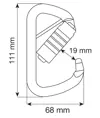 D PLUS 3LOCK PIN - Moschettone Camp