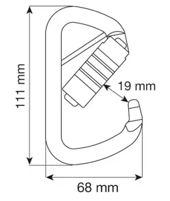 D PLUS 3LOCK PIN - Moschettone Camp