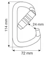 D PRO 2LOCK - Moschettone Camp