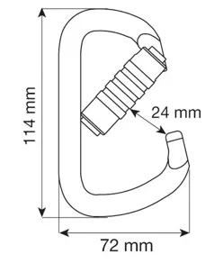 D PRO 3LOCK - Moschettone Camp