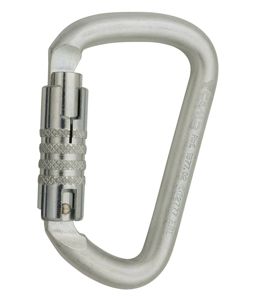 D PRO 3LOCK - Moschettone Camp, Il moschettone in acciaio più resistente della gamma C.A.M.P., adatto agli usi più intensivi.