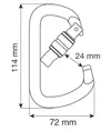 D PRO LOCK - Moschettone Camp