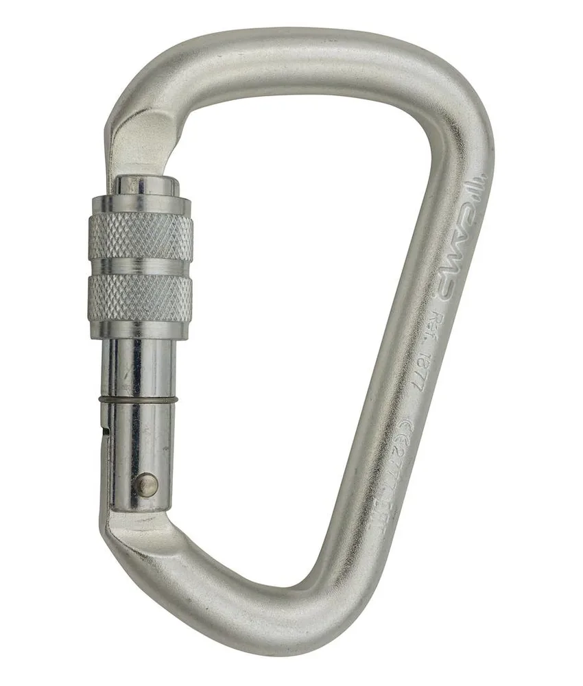 D PRO LOCK - Moschettone Camp, Il moschettone in acciaio più resistente della gamma C.A.M.P., adatto agli usi più intensivi.
