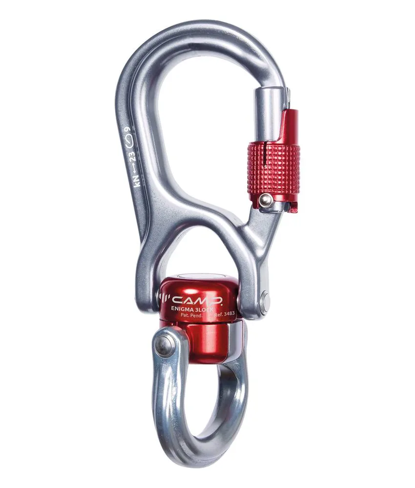 ENIGMA 3LOCK - Connettore girevole Camp, connettore girevole dotato di un anello apribile