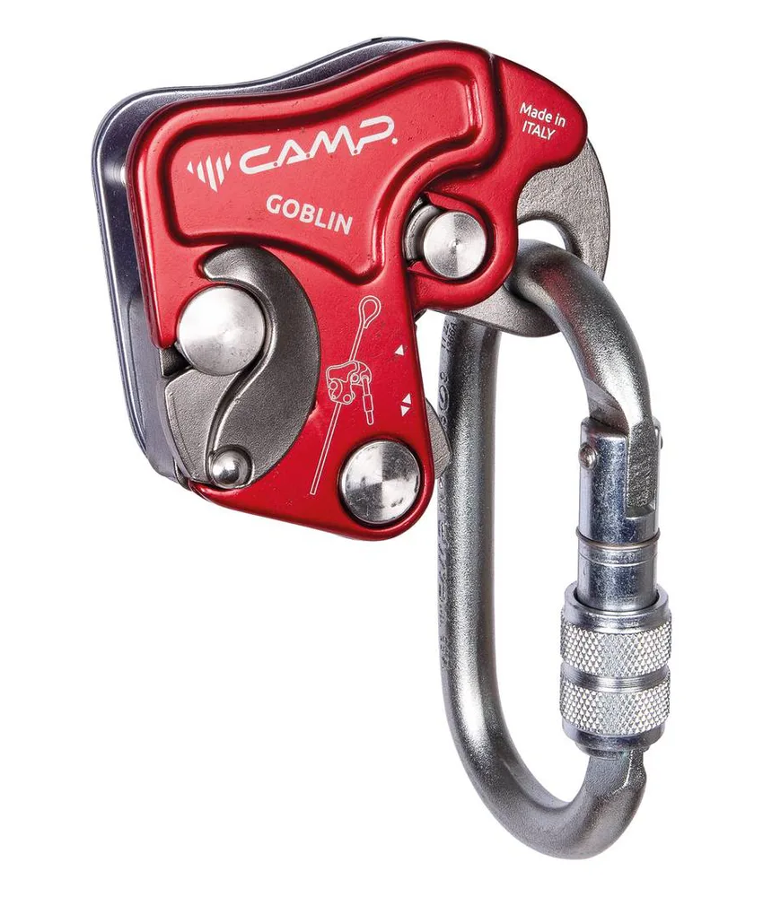 GOBLIN KIT CARABINER - Kit anticaduta Camp, anticaduta Goblin fornito completo di moschettone ovale in acciaio