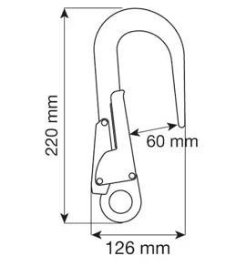 HOOK 60 mm - Connettore Camp