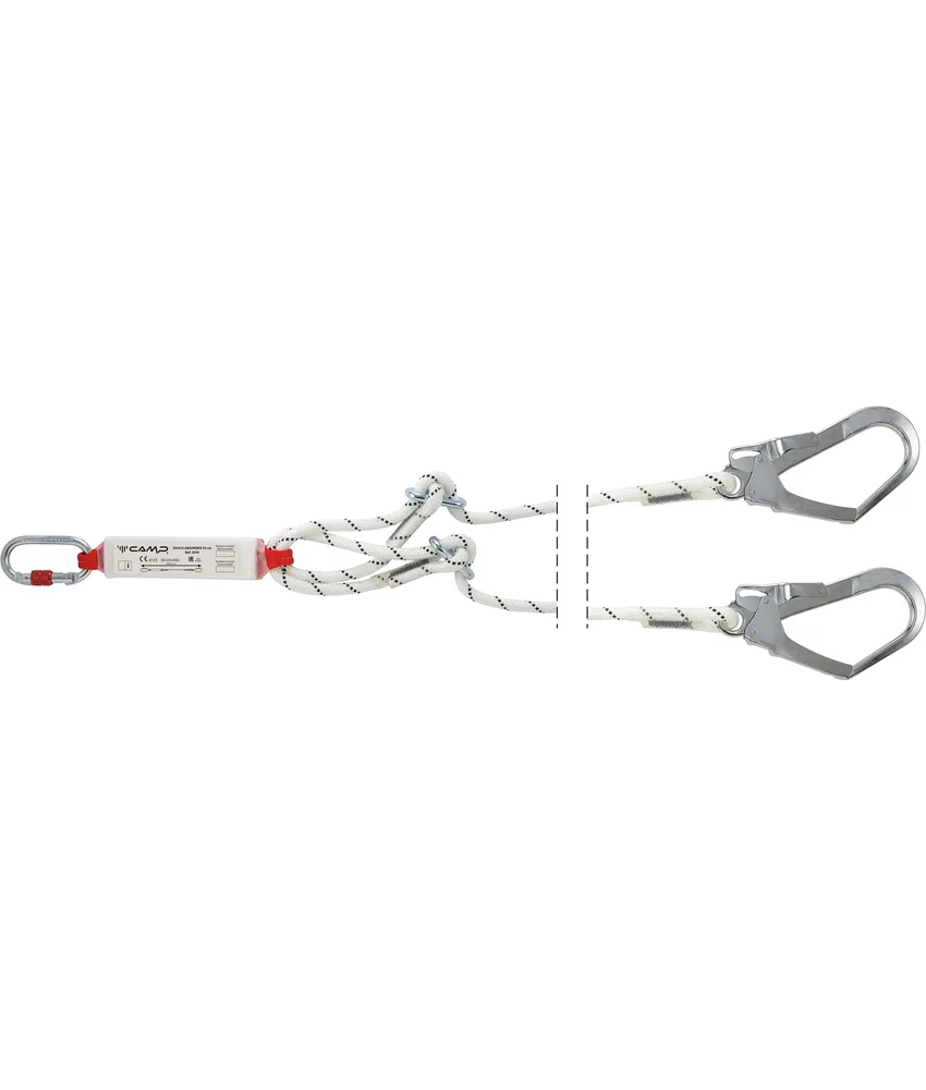 Kit per arrampicata Camp Shock Absorber Rope Adjustable, costruiti con corda statica in poliammide