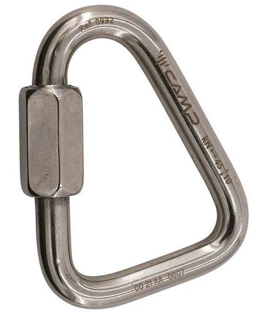 Moschettone Camp Delta Quick Link Stainless, specifiche per la connessione a componenti in fettuccia
