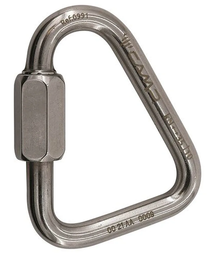 Moschettone Camp Delta Quick Link Stainless, specifiche per la connessione a componenti in fettuccia