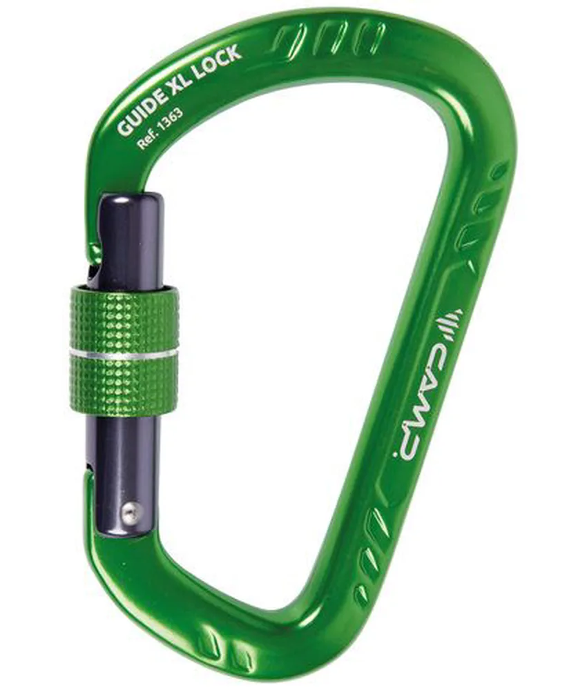 Moschettone Camp Guide XL Lock, offre una grande apertura