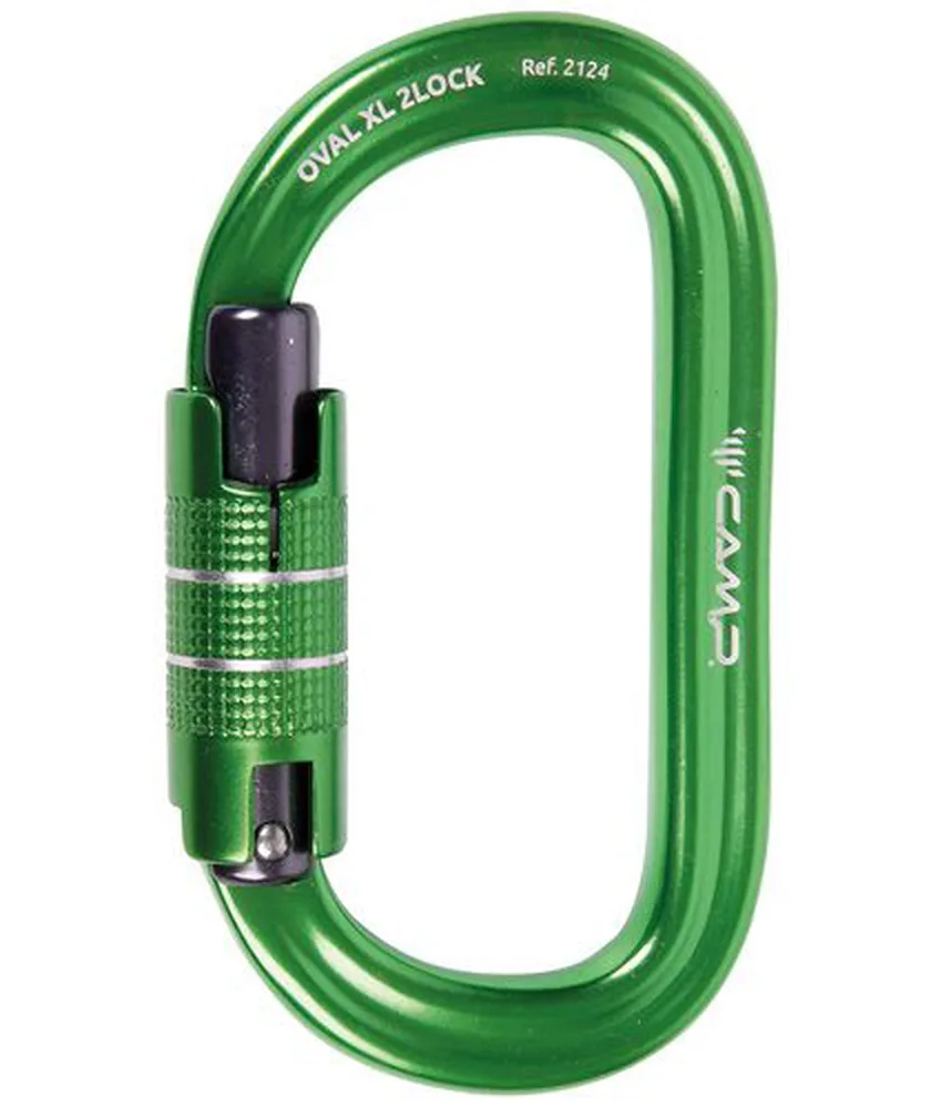 Moschettone Camp Oval XL 2Lock, per le applicazioni più tecniche