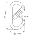 OVAL PLUS 3LOCK - Moschettone Camp