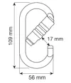 OVAL PRO 2LOCK - Moschettone Camp