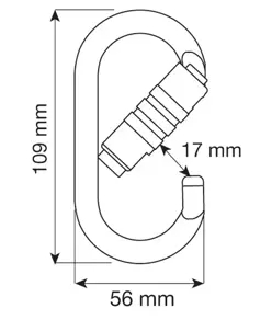 OVAL PRO 2LOCK - Moschettone Camp