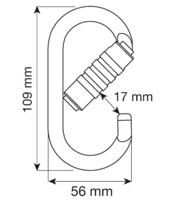 OVAL PRO 3LOCK - Moschettone Camp