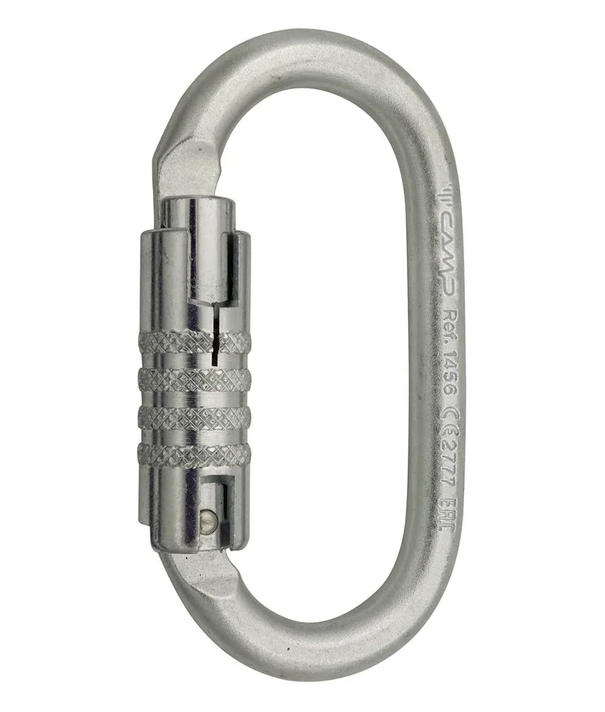 OVAL PRO 3LOCK - Moschettone Camp, ad alta resistenza in acciaio - forma ovale