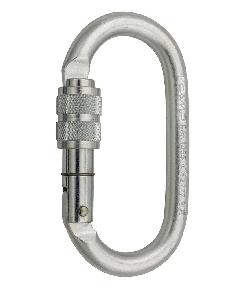 OVAL PRO LOCK - Moschettone Camp, ad alta resistenza in acciaio - forma ovale
