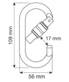 OVAL PRO LOCK - Moschettone Camp