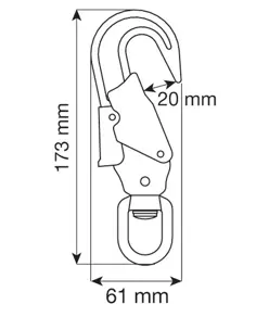 SWIVEL HOOK 20 mm - Connettore Camp