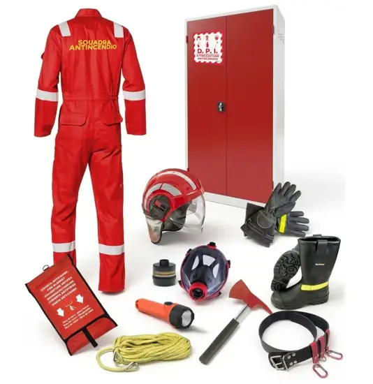 Armadio Safemax con kit di D.P.I. antincendio