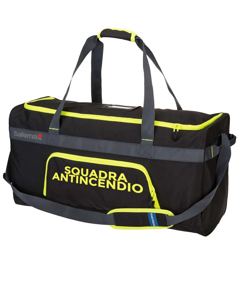 Borsa vuota per squadre di emergenza Safemax per squadra antincendio, In poliestere - scritta personalizzabile