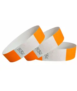 braccialetti in carta impermeabili con chiusura adesiva