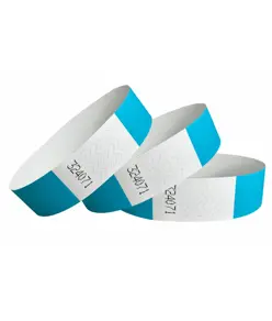 braccialetti in carta impermeabili con chiusura adesiva