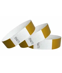 braccialetti in carta impermeabili con chiusura adesiva